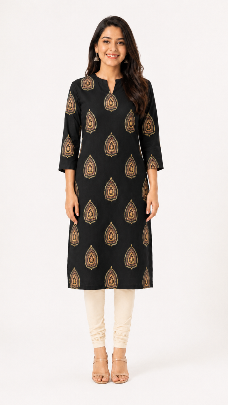 Amara Motif Pure Cotton Kurta