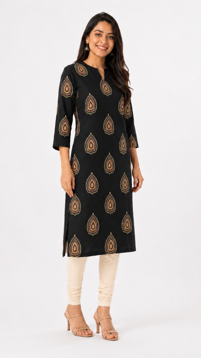 Amara Motif Pure Cotton Kurta