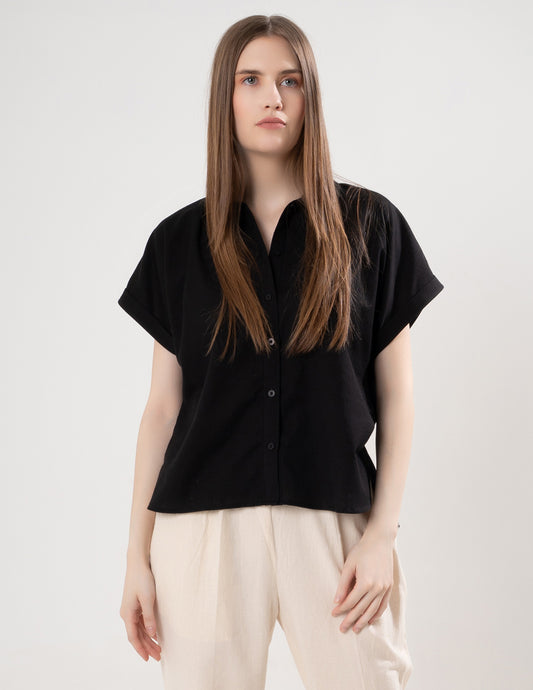 Coal & Cloud Black Shirt