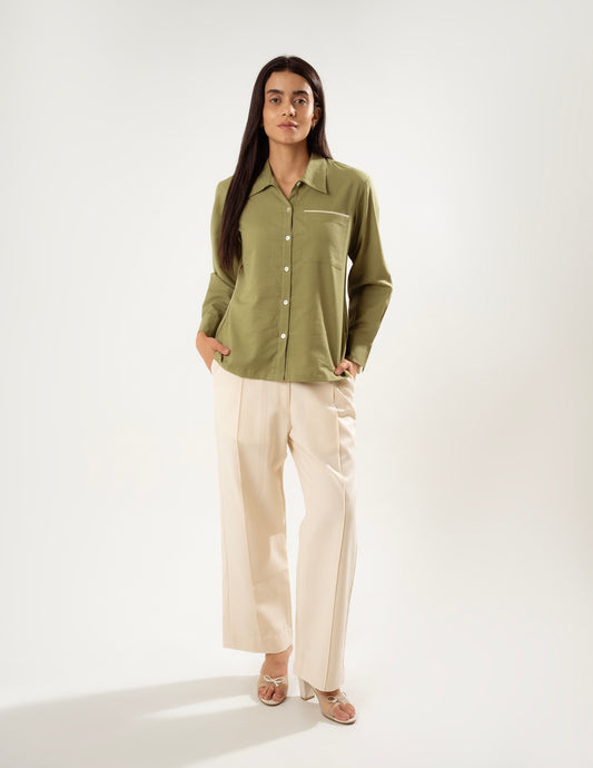 VERDANT REGAL KHADI SHIRT