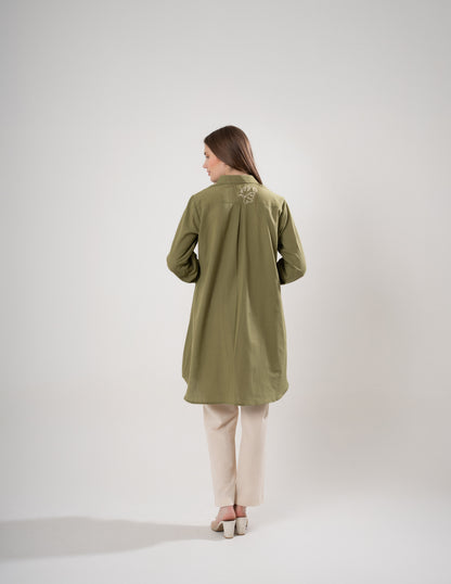 Grass linen blue Dress