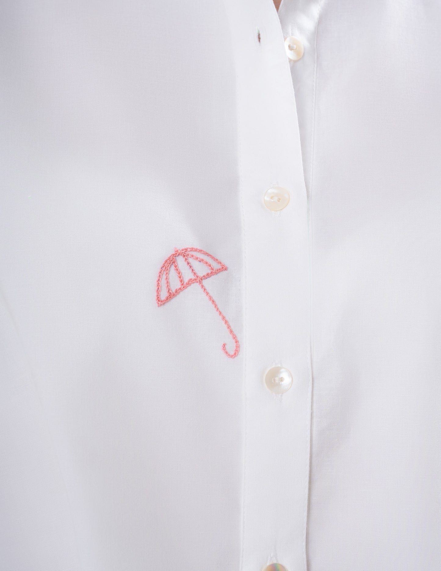 White pink Umbrella Shirt