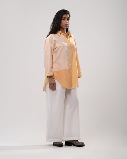 Sunset Patchwork Button Shirt