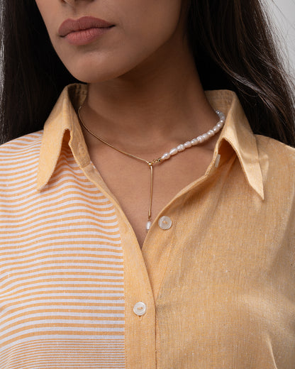 Sunset Patchwork Button Shirt