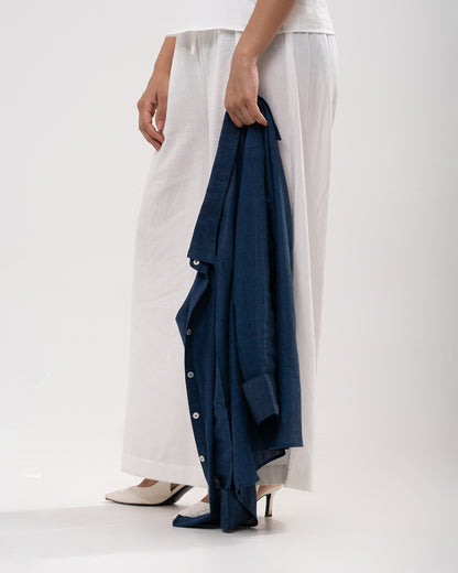 Airy 100% Cotton Blue Shirt