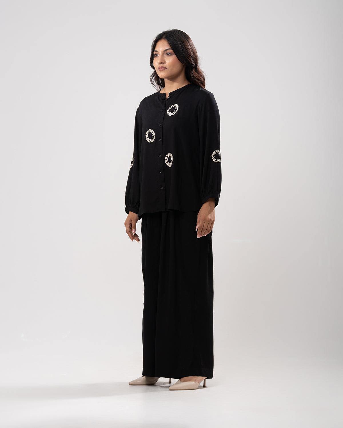 Midnight Celestial Embroidered Co-ord Set