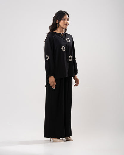 Midnight Celestial Embroidered Co-ord Set