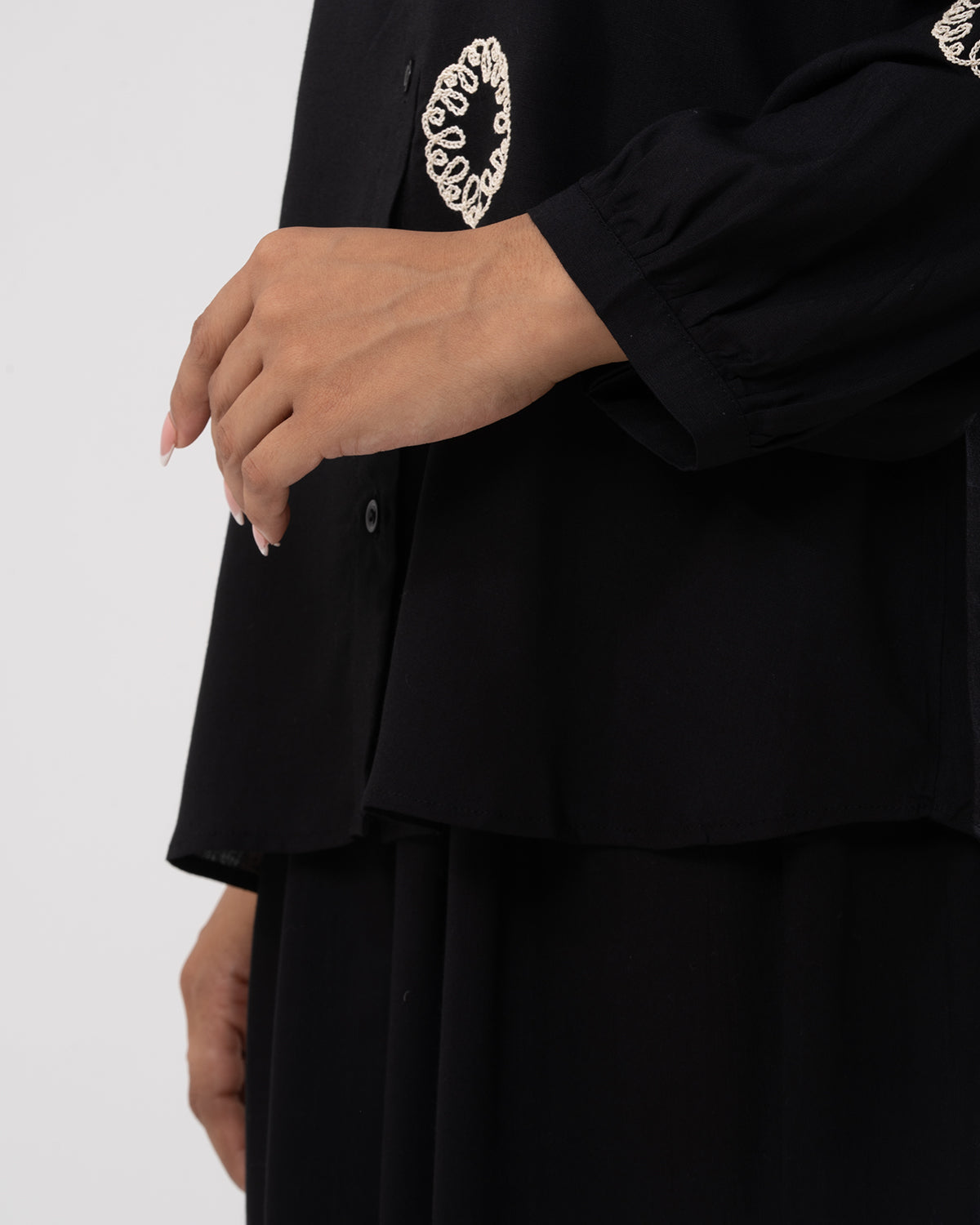 Midnight Celestial Embroidered Co-ord Set