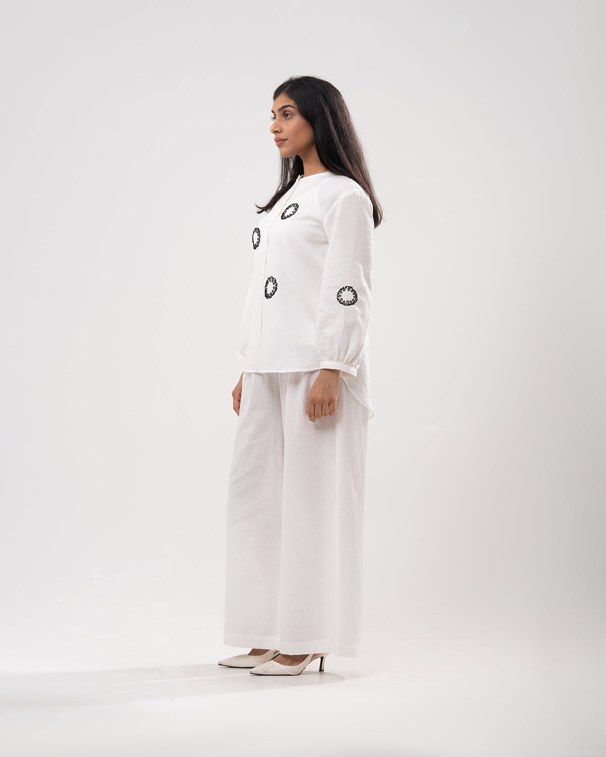 Celestial Embroidered White Co-ord Set