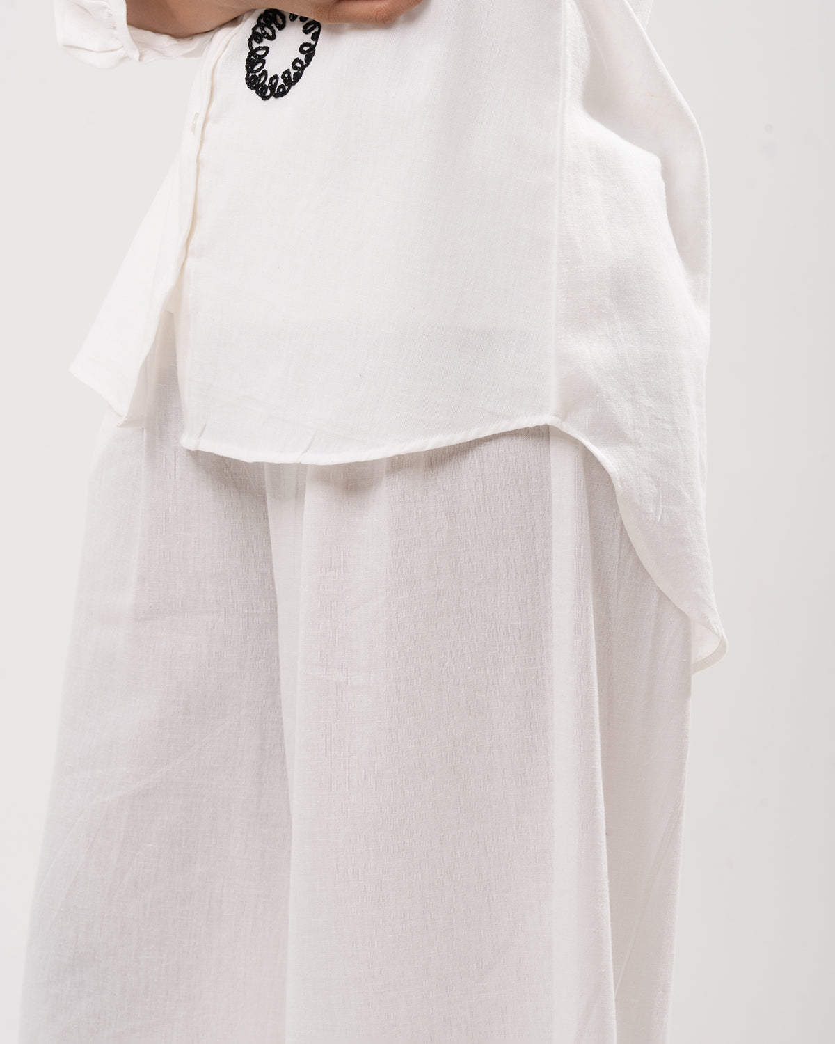 Celestial Embroidered White Co-ord Set