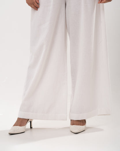 Celestial Embroidered White Co-ord Set