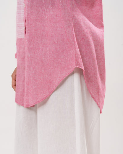 Rose Patchwork Button Shirt