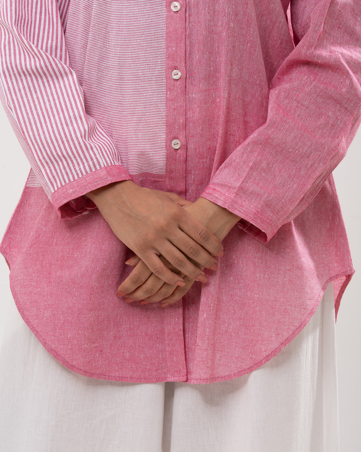 Rose Patchwork Button Shirt