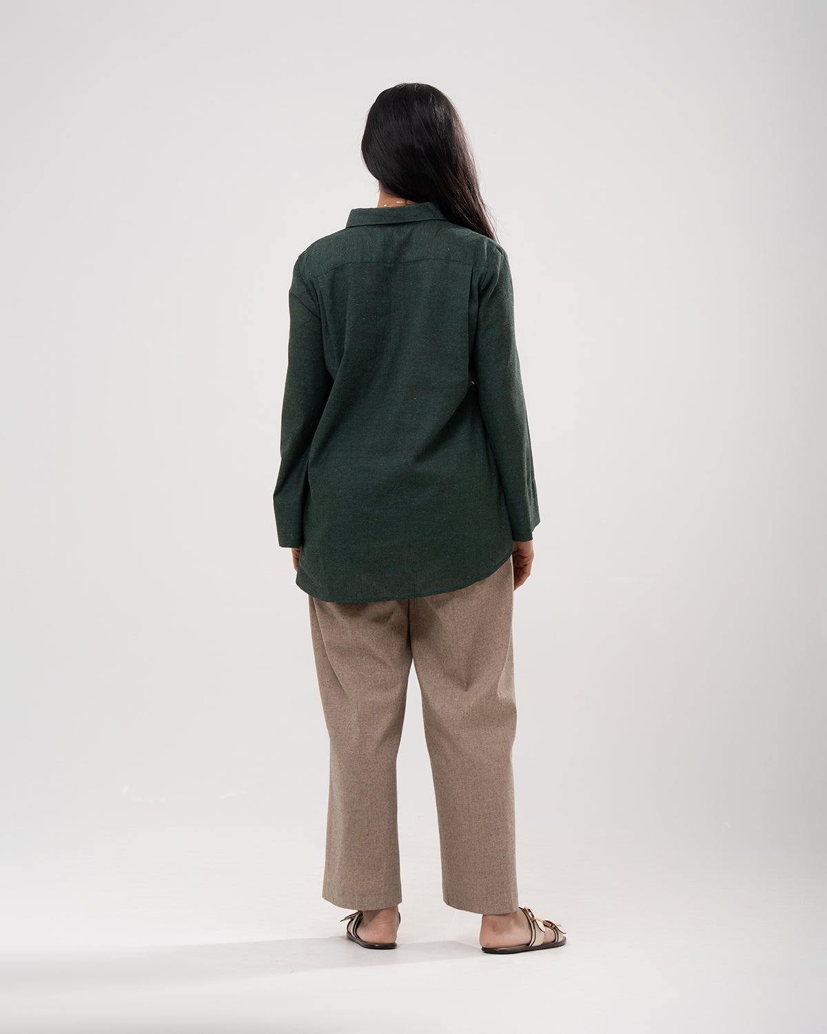 Geometric Forest Green Co-ord