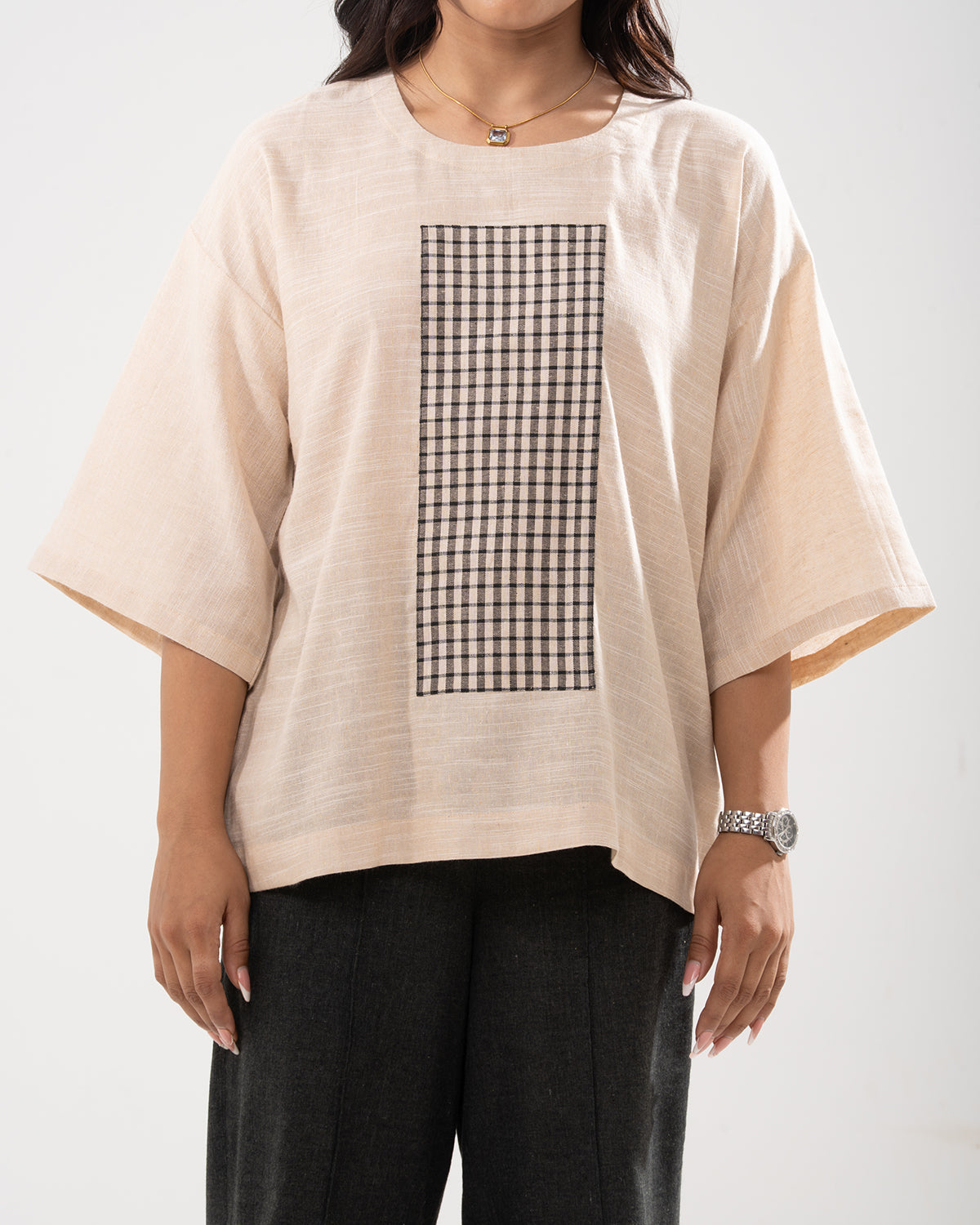 Gingham Charm Top