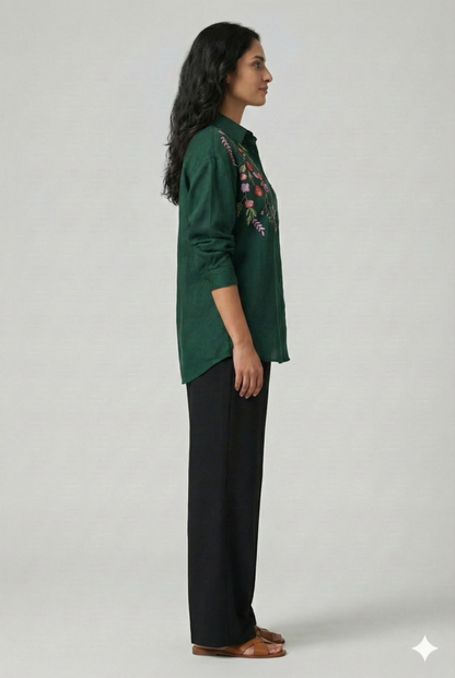 Mystic Green Bloom Shirt