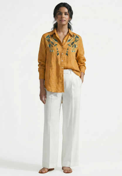 Sun Garden Pure Cotton Linen Shirt