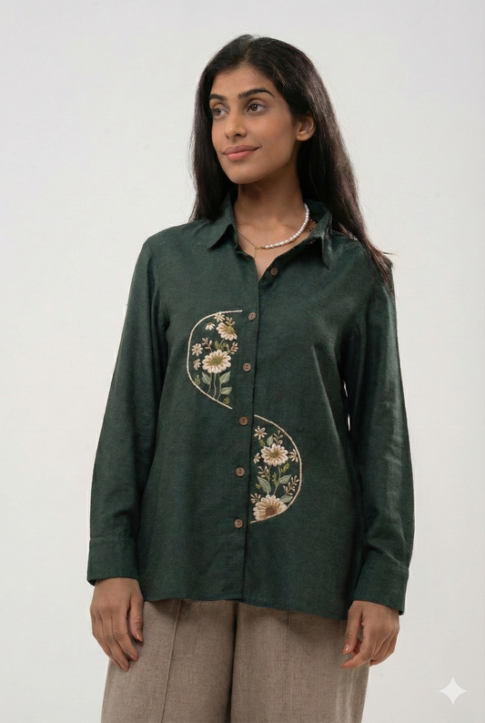Green Blossom Shirt