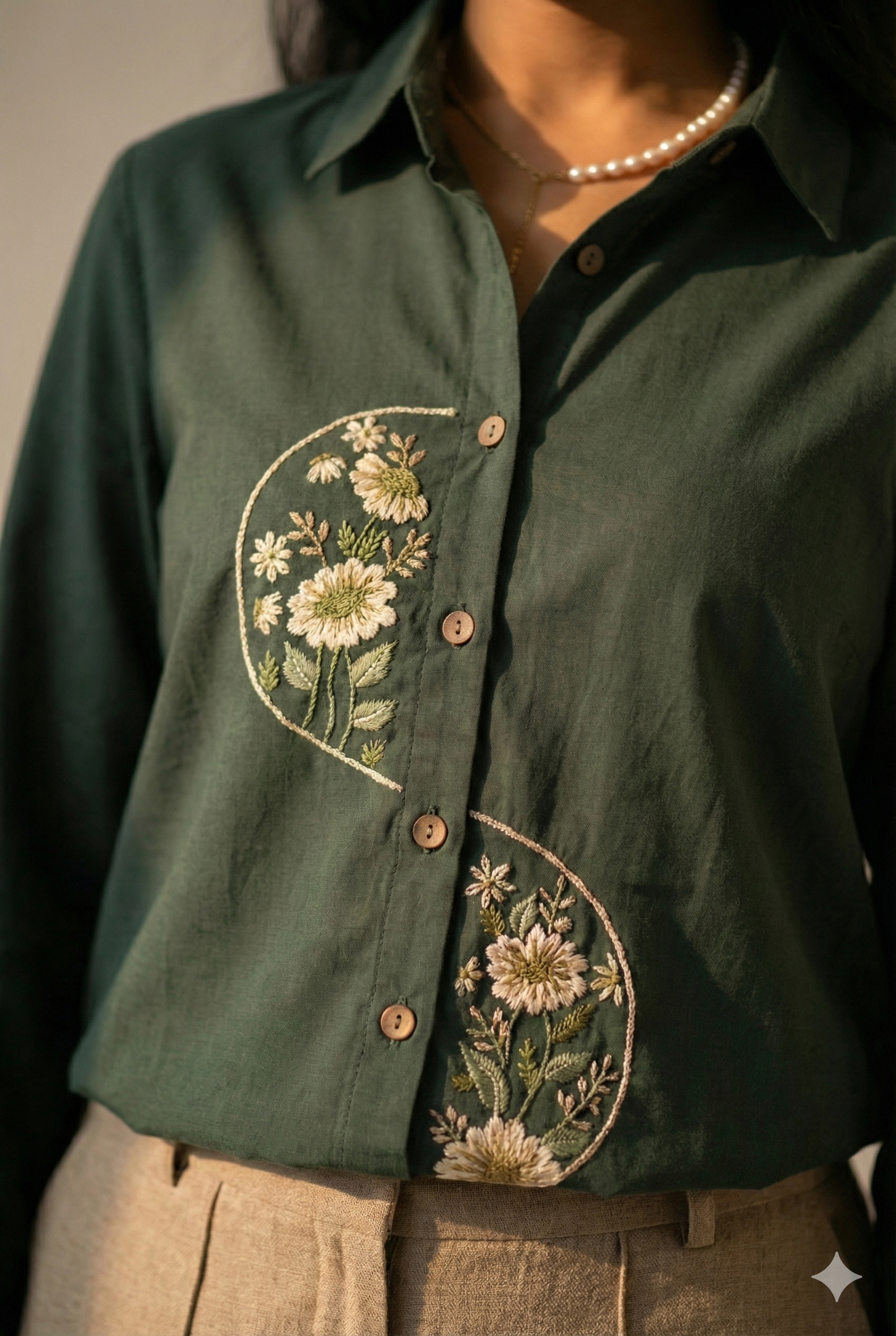 Green Blossom Shirt