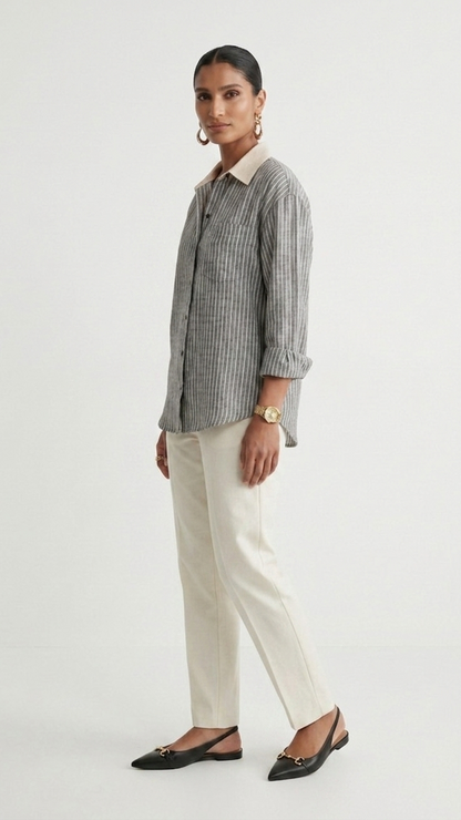 Saanjh Cotton Linen Shirt