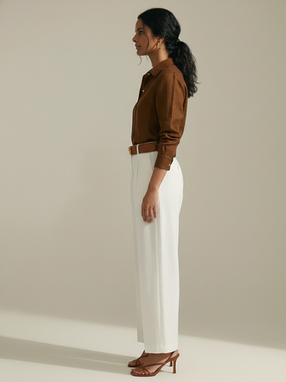 Amber Wing Cotton Linen Shirt