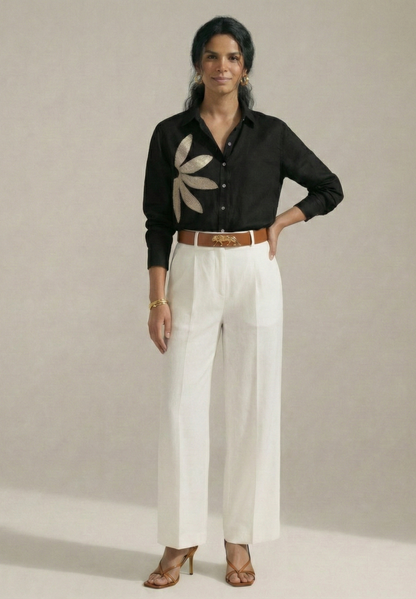 Twilight Wing Cotton Linen Shirt