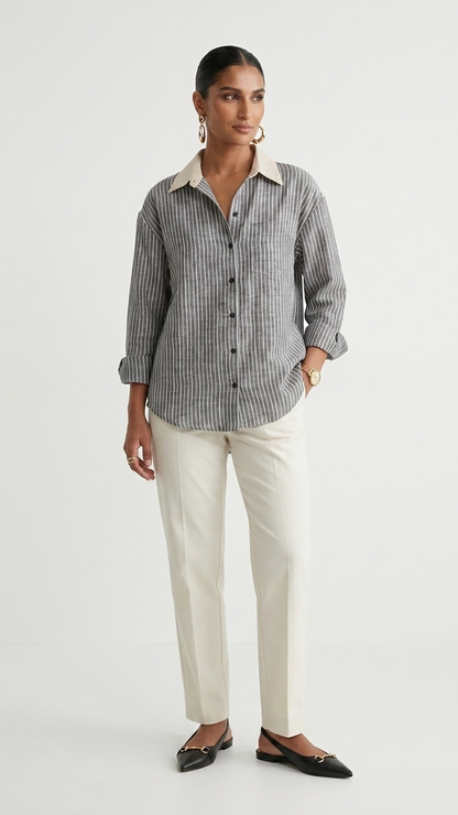 Saanjh Cotton Linen Shirt