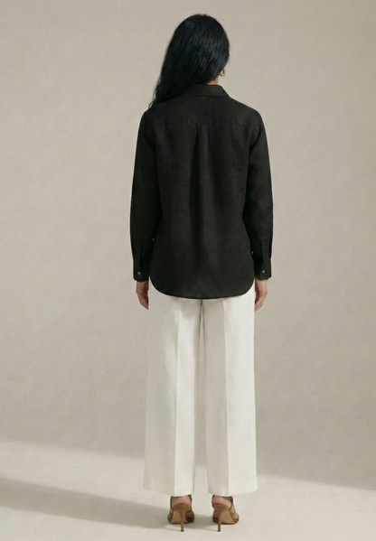 Twilight Wing Cotton Linen Shirt