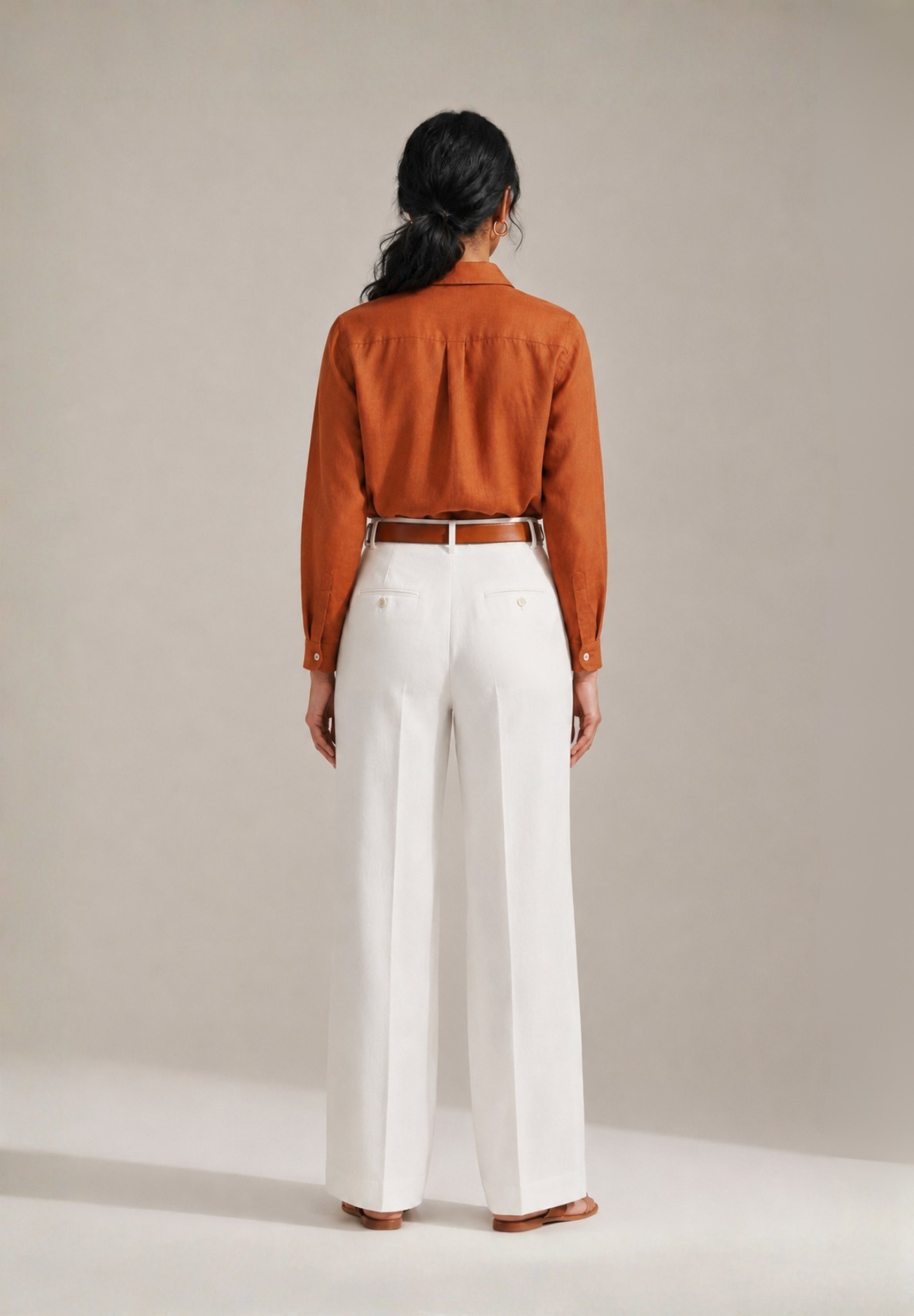 RUST COTTON SHIRT