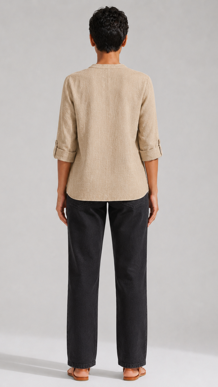BEIGE PURE COTTON TUNIC