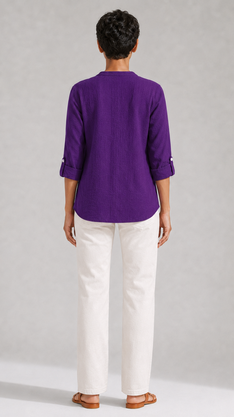 PURPLE PURE COTTON TUNIC