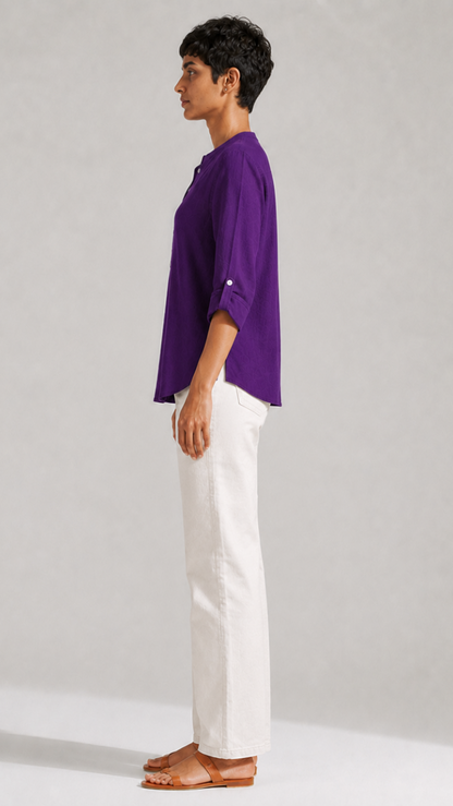 PURPLE PURE COTTON TUNIC