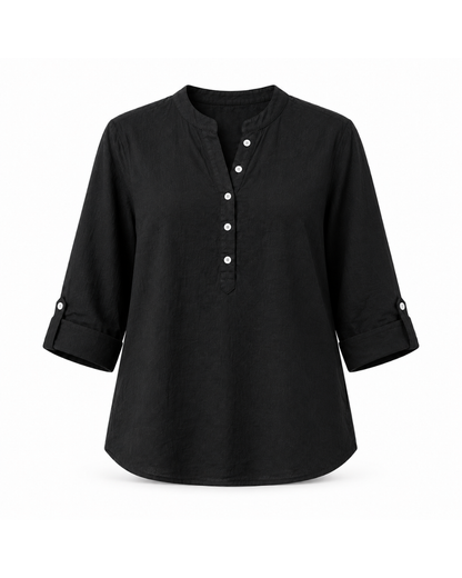 BLACK PURE COTTON TUNIC