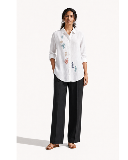 Sea Dream Embroidery Shirt