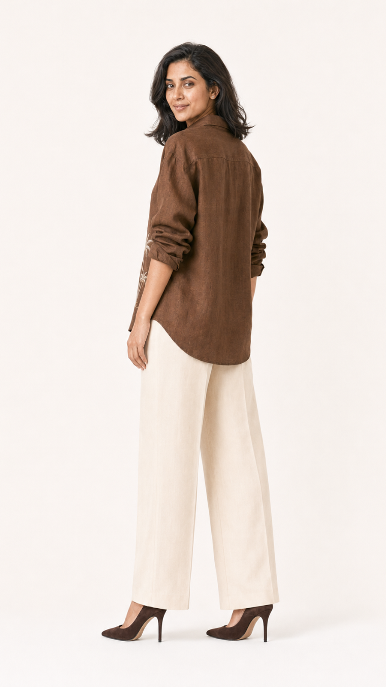 Coconut Embroidery Shirt