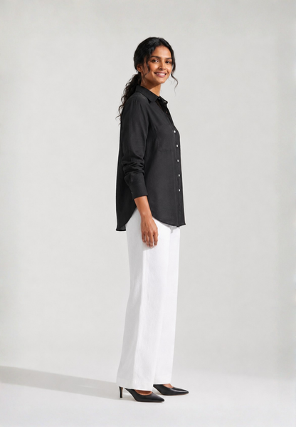 BLACK COTTON SHIRT