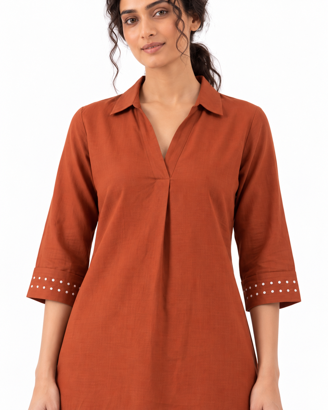 RUST KURTA & BALLOON PANT SET
