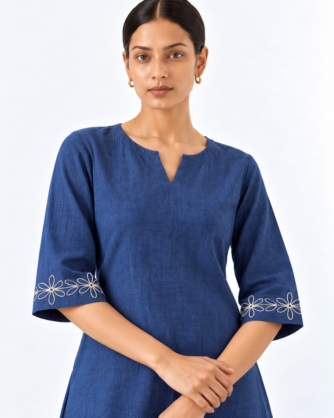 INDIGO BLUE EMBROIDERY CORDSET