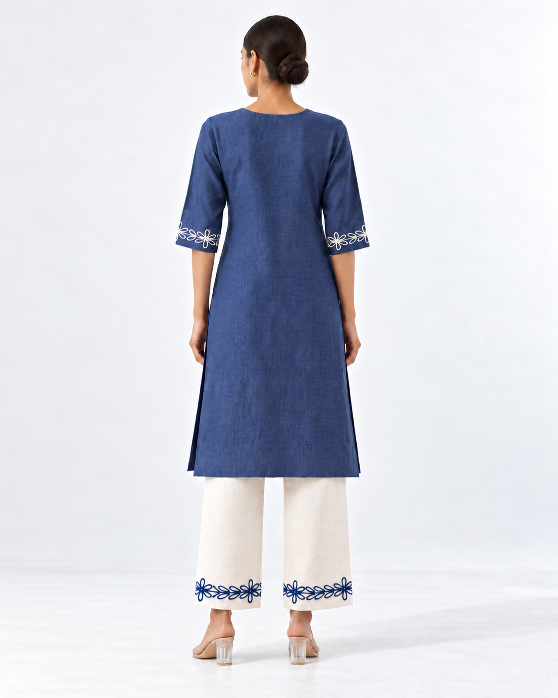 INDIGO BLUE EMBROIDERY CORDSET
