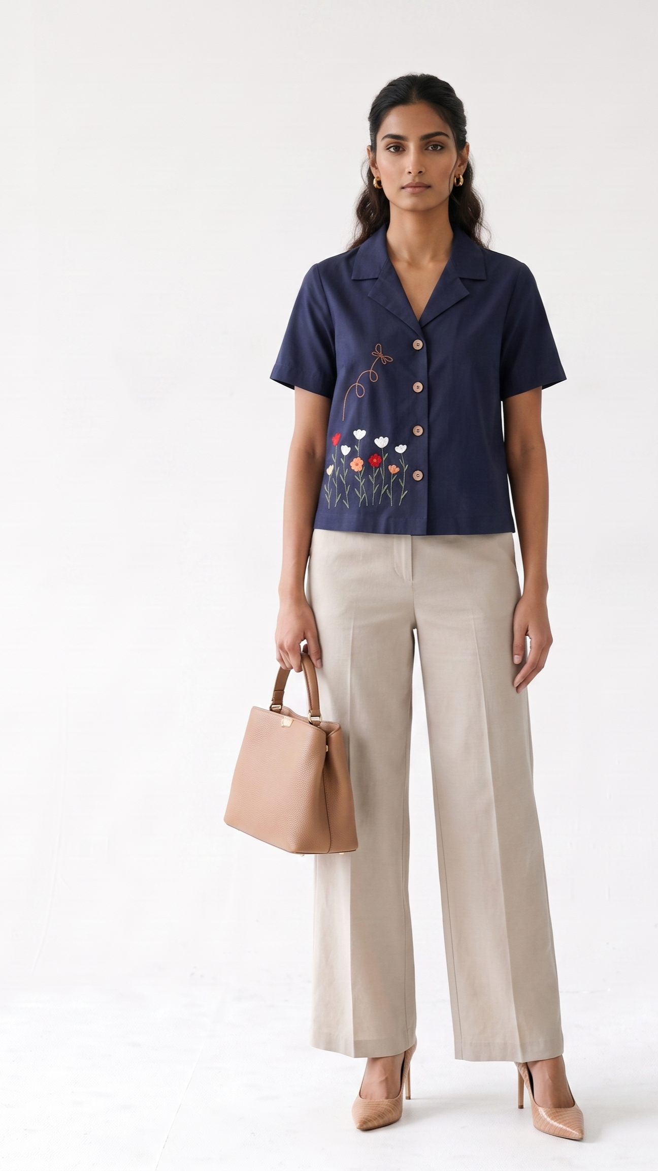 Garden Sprig Cotton Shirt