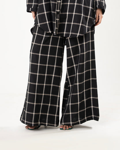 Black Windowpane Check Co-ord Set