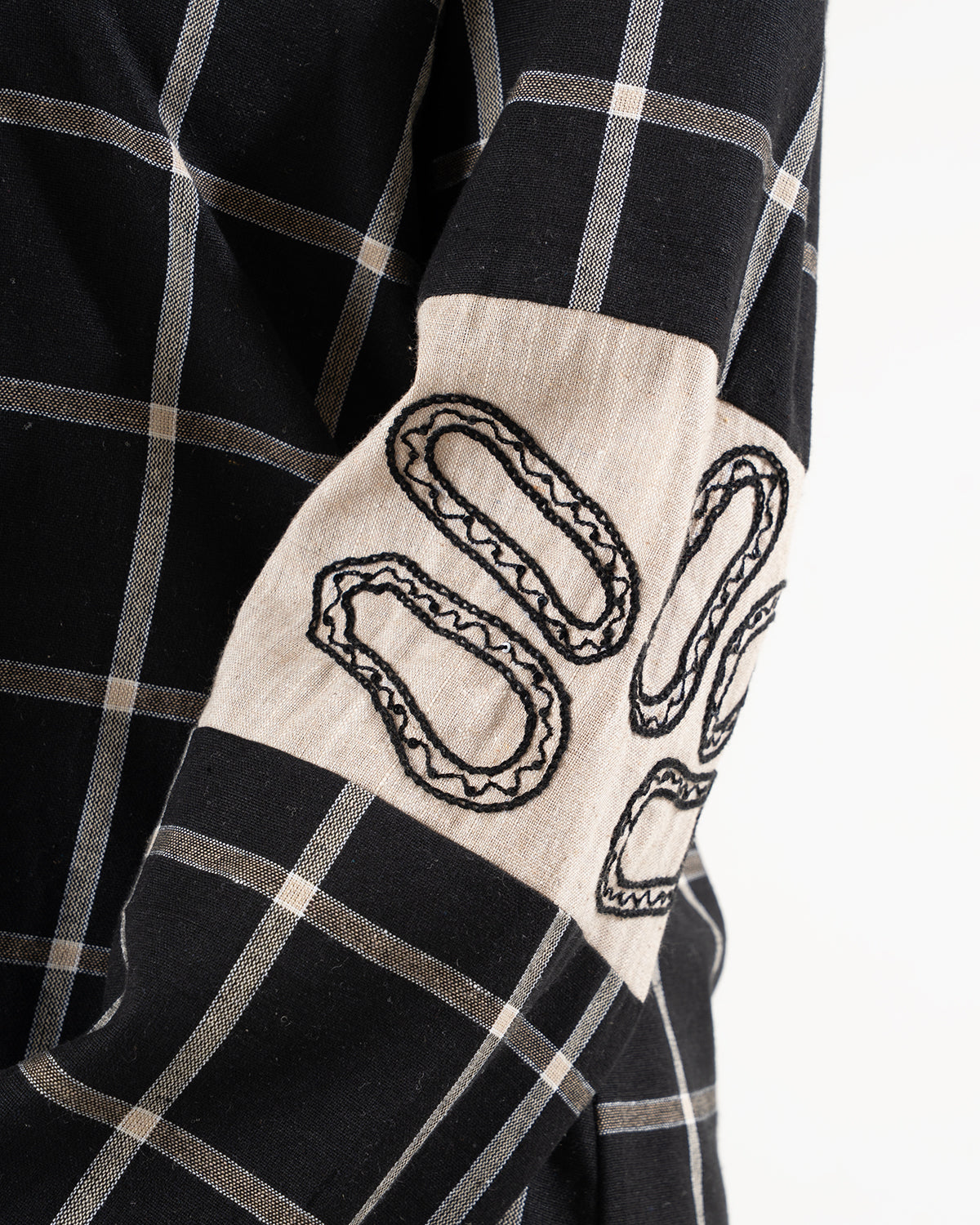 Black Windowpane Check Co-ord Set