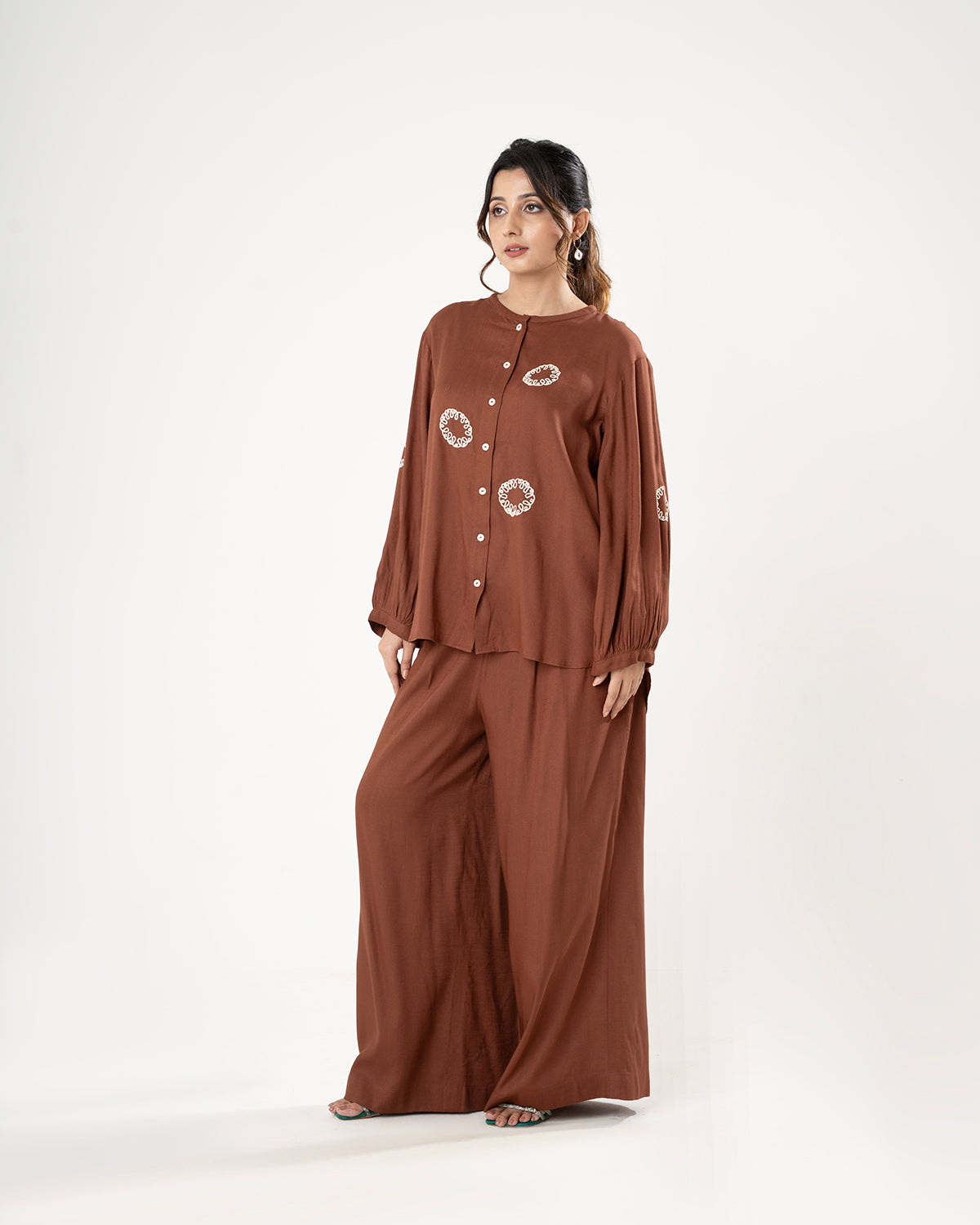 Moose Brown Medallion Co-ord Set