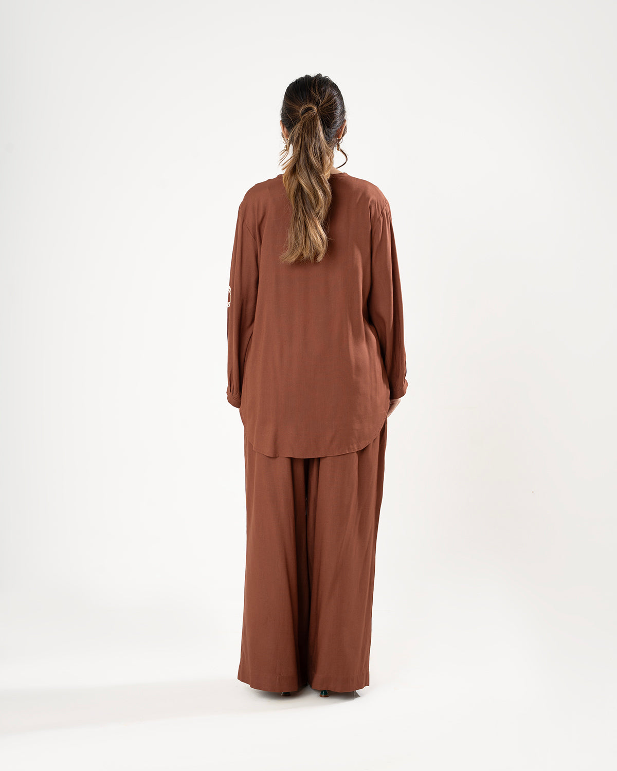 Moose Brown Medallion Co-ord Set