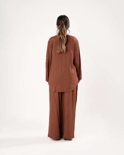 Moose Brown Medallion Co-ord Set