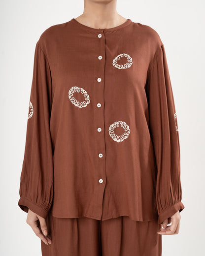 Moose Brown Medallion Co-ord Set