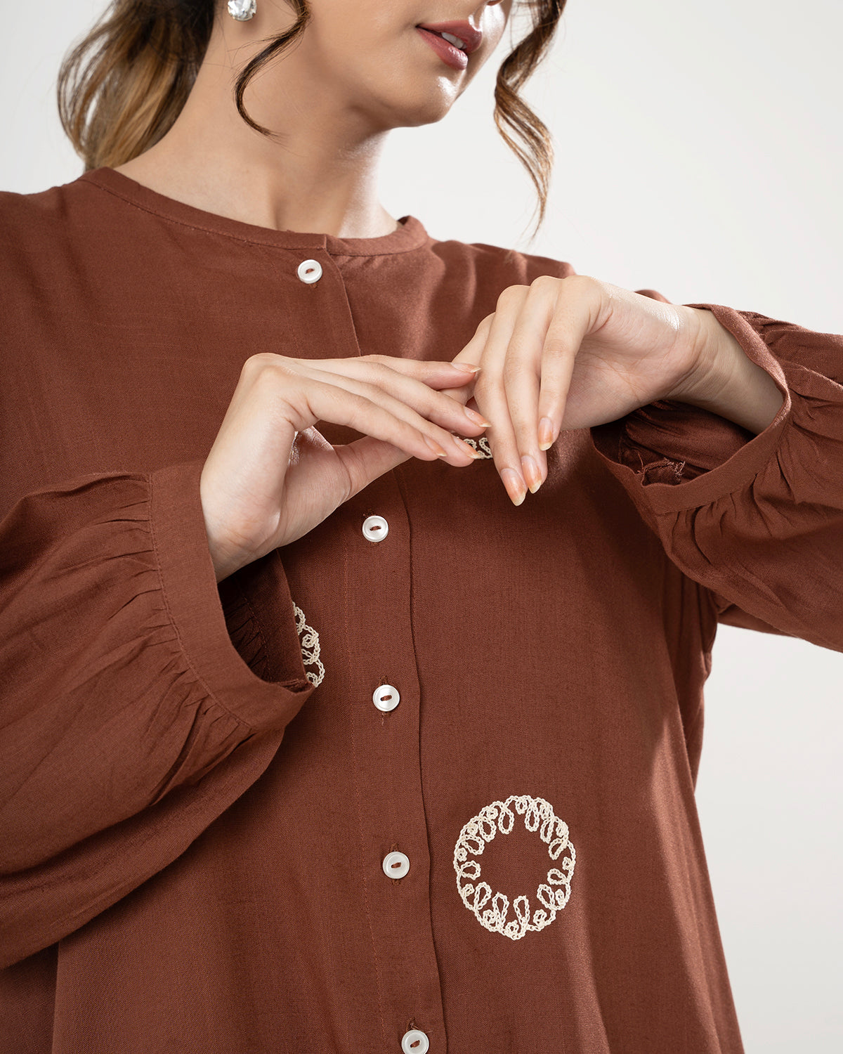 Moose Brown Medallion Co-ord Set