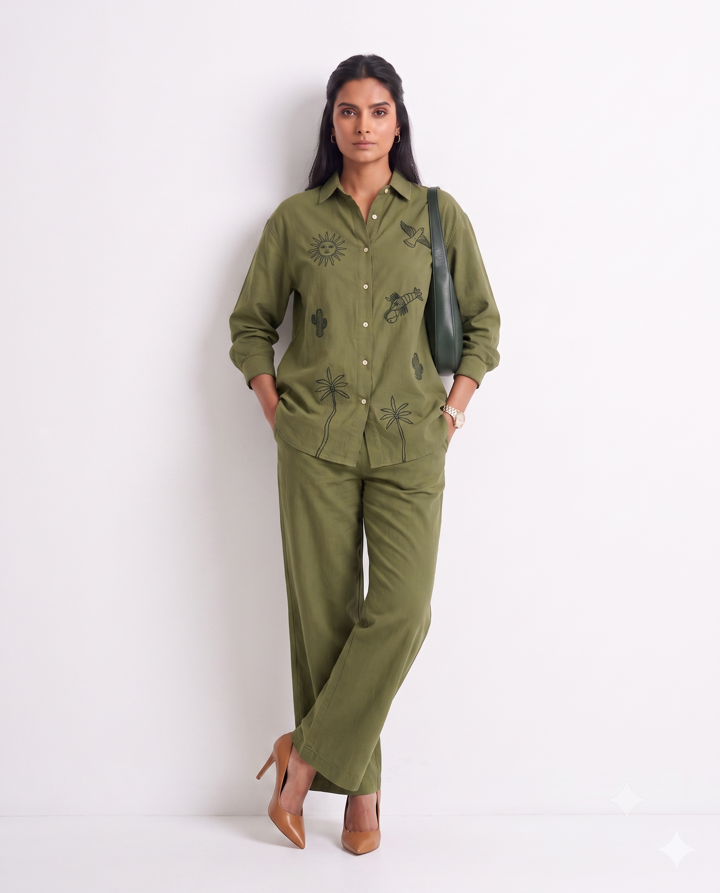 Desert Tale Olive Co-ord