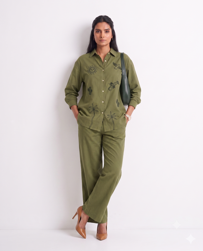 Desert Tale Olive Co-ord