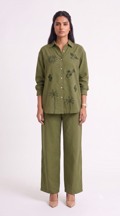 Desert Tale Olive Co-ord